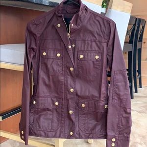 J. Crew burgundy utility jacket